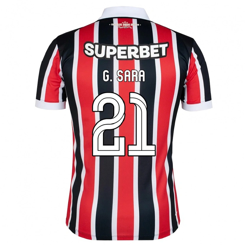 Danxen Kinder Gabriel Sara #21 Rot Weiß Schwarz Auswärtstrikot Trikot 2026/27 T-Shirt Österreich