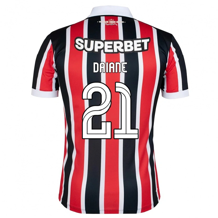 Danxen Kinder Daiane #21 Rot Weiß Schwarz Auswärtstrikot Trikot 2026/27 T-Shirt Österreich
