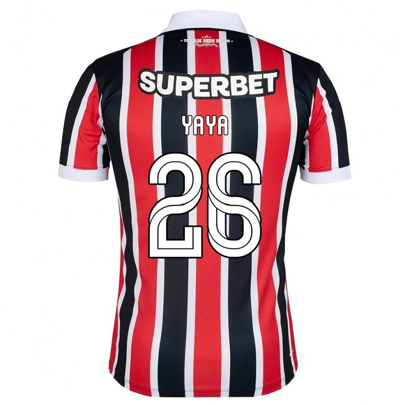 Danxen Kinder Yaya #26 Rot Weiß Schwarz Auswärtstrikot Trikot 2026/27 T-Shirt Österreich