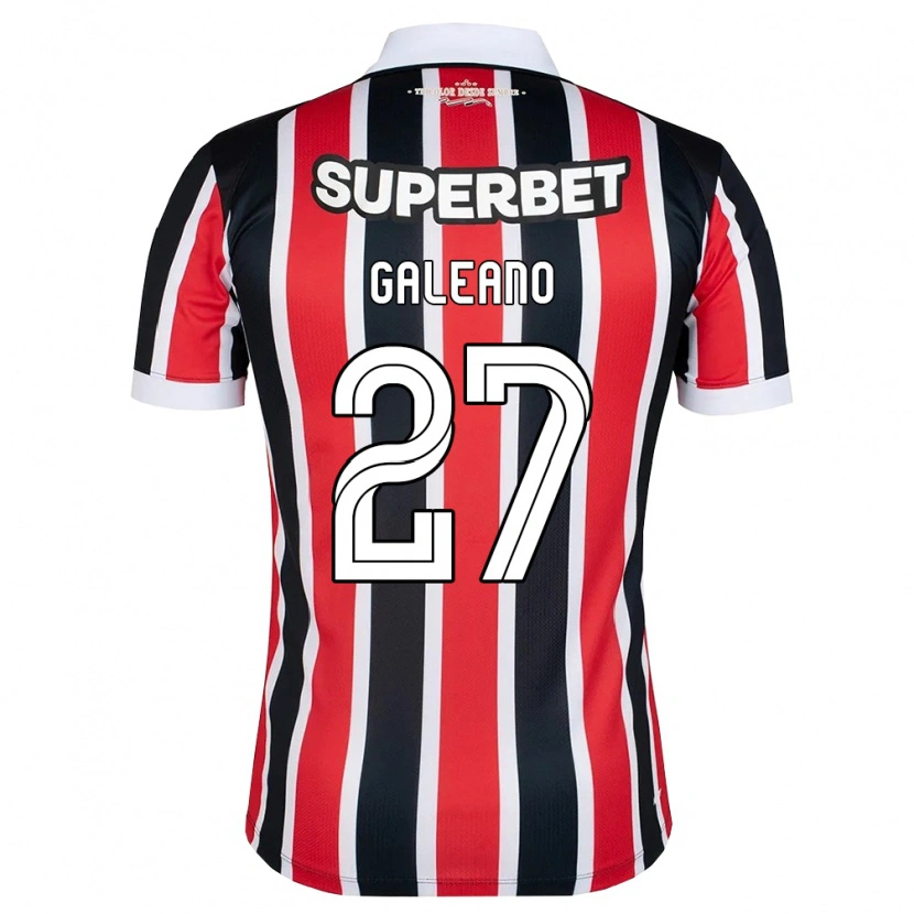 Danxen Kinder Antonio Galeano #27 Rot Weiß Schwarz Auswärtstrikot Trikot 2026/27 T-Shirt Österreich