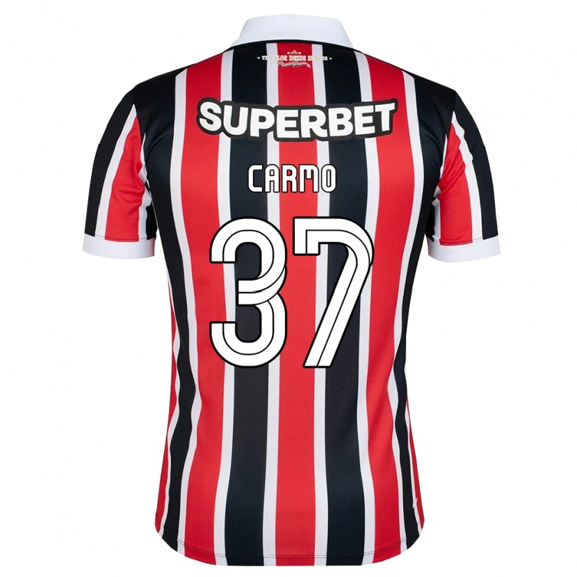 Danxen Kinder Henrique Carmo #37 Rot Weiß Schwarz Auswärtstrikot Trikot 2026/27 T-Shirt Österreich
