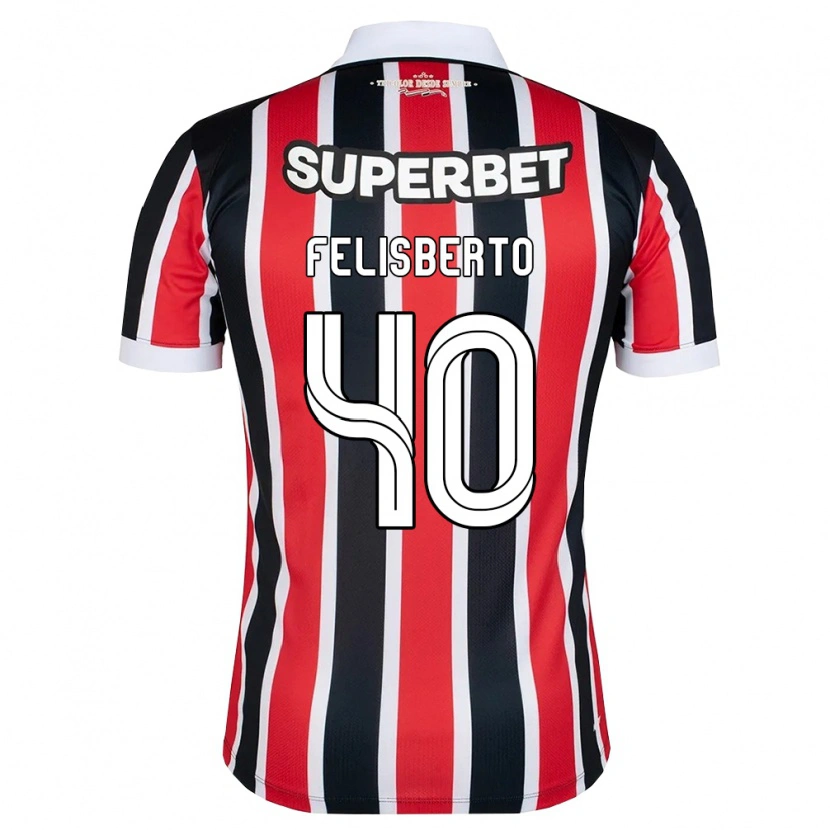 Danxen Kinder Igor Felisberto #40 Rot Weiß Schwarz Auswärtstrikot Trikot 2026/27 T-Shirt Österreich