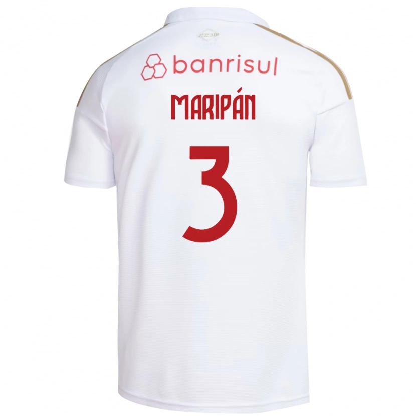 Danxen Kinder Guillermo Maripán #3 Weiß Rot Auswärtstrikot Trikot 2026/27 T-Shirt Österreich