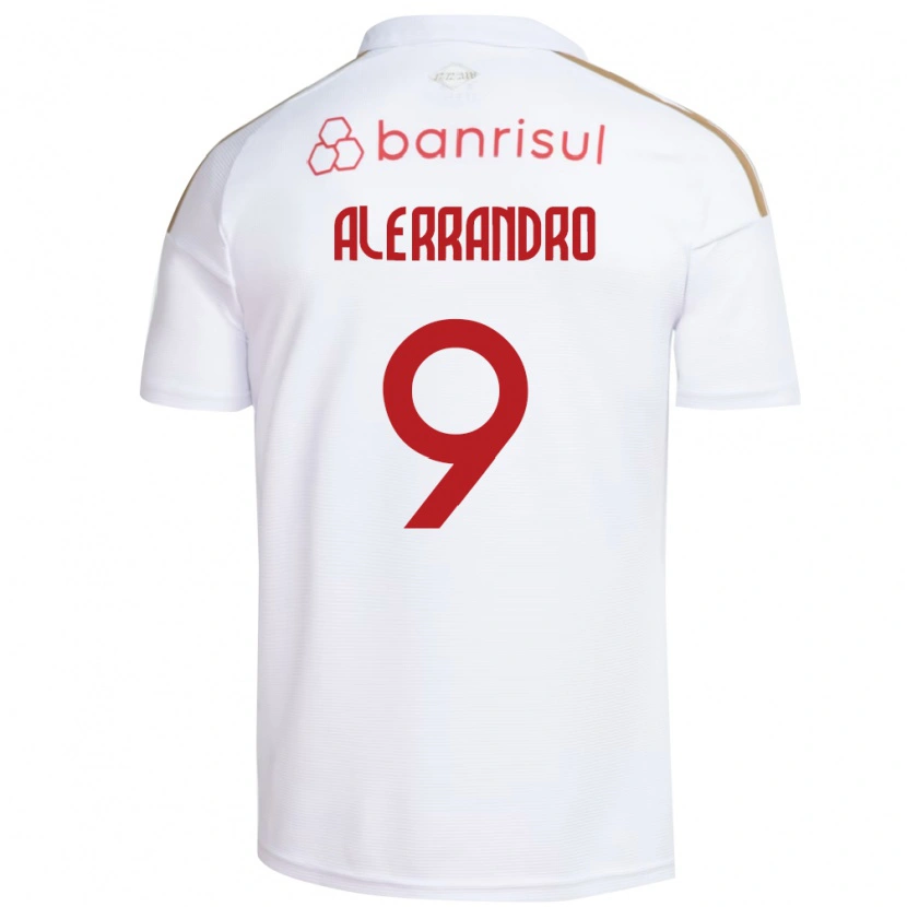 Danxen Kinder Alerrandro Barra Mansa Realino De Souza #9 Weiß Rot Auswärtstrikot Trikot 2026/27 T-Shirt Österreich