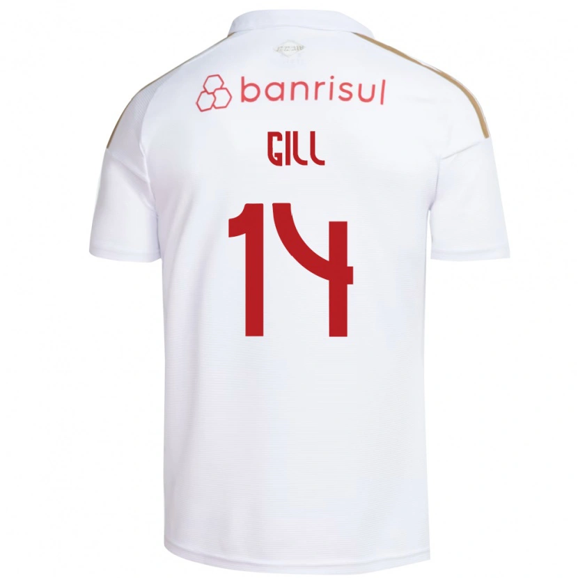 Danxen Kinder Antonio Gill #14 Weiß Rot Auswärtstrikot Trikot 2026/27 T-Shirt Österreich