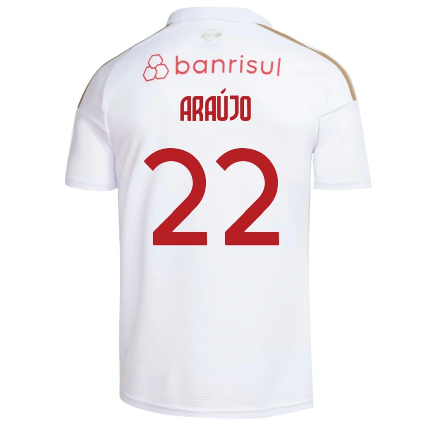 Danxen Kinder Kelwin Araújo #22 Weiß Rot Auswärtstrikot Trikot 2026/27 T-Shirt Österreich