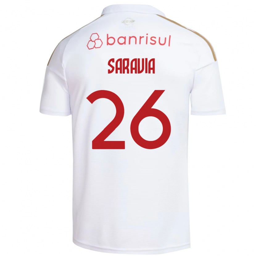 Danxen Kinder Saravia #26 Weiß Rot Auswärtstrikot Trikot 2026/27 T-Shirt Österreich