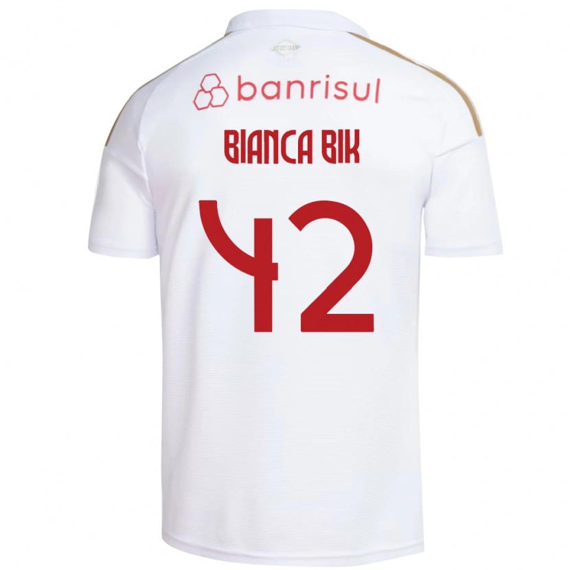 Danxen Kinder Bianca Bik #42 Weiß Rot Auswärtstrikot Trikot 2026/27 T-Shirt Österreich