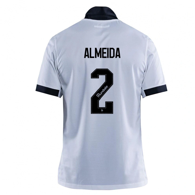 Danxen Kinder Samuel Almeida #2 Schwarz Weiß Auswärtstrikot Trikot 2026/27 T-Shirt Österreich