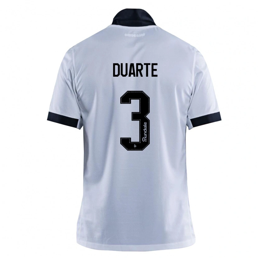 Danxen Kinder Léo Duarte #3 Schwarz Weiß Auswärtstrikot Trikot 2026/27 T-Shirt Österreich