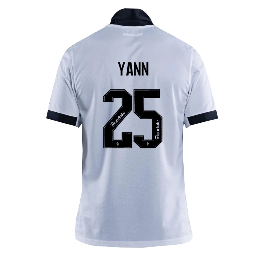 Danxen Kinder Yann Neves #25 Schwarz Weiß Auswärtstrikot Trikot 2026/27 T-Shirt Österreich