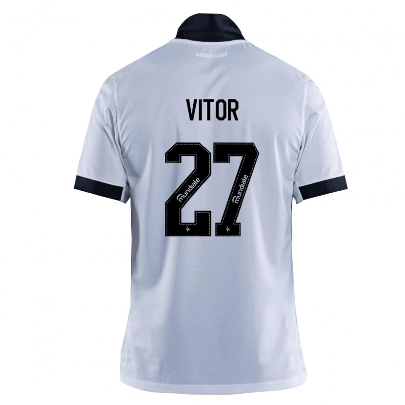Danxen Kinder Paulo Vitor #27 Schwarz Weiß Auswärtstrikot Trikot 2026/27 T-Shirt Österreich
