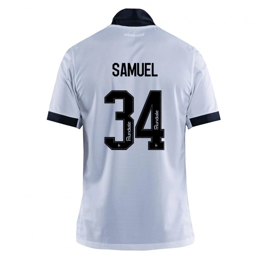 Danxen Kinder Samuel Lima Barros #34 Schwarz Weiß Auswärtstrikot Trikot 2026/27 T-Shirt Österreich