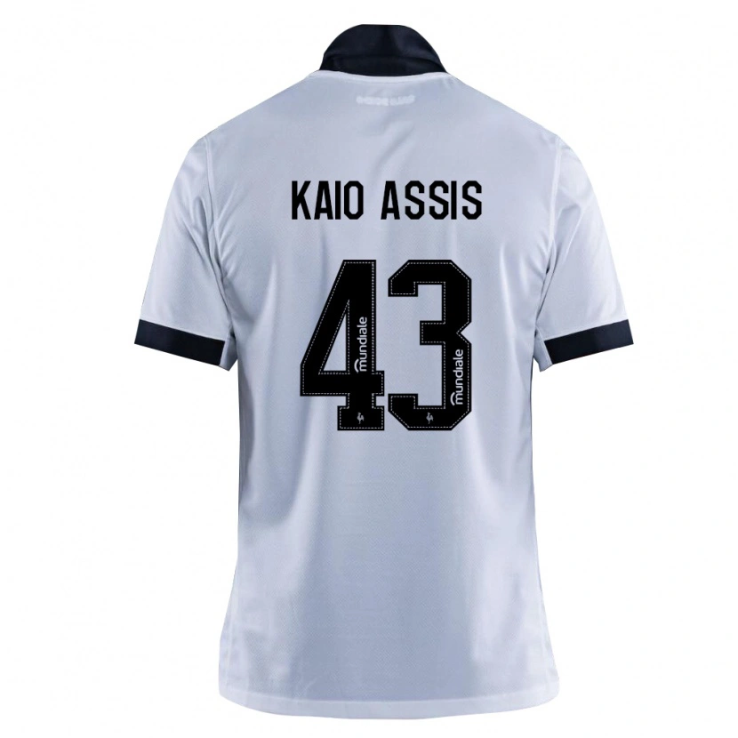 Danxen Kinder Kaio Assis #43 Schwarz Weiß Auswärtstrikot Trikot 2026/27 T-Shirt Österreich