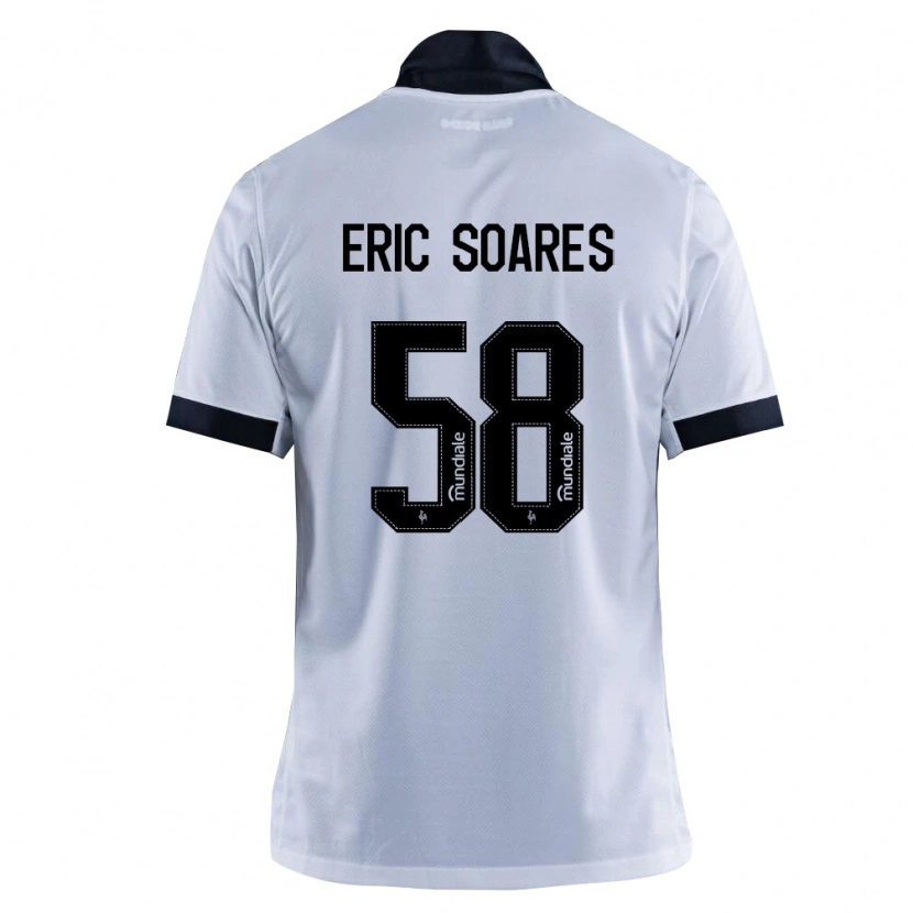 Danxen Kinder Eric Soares #58 Schwarz Weiß Auswärtstrikot Trikot 2026/27 T-Shirt Österreich