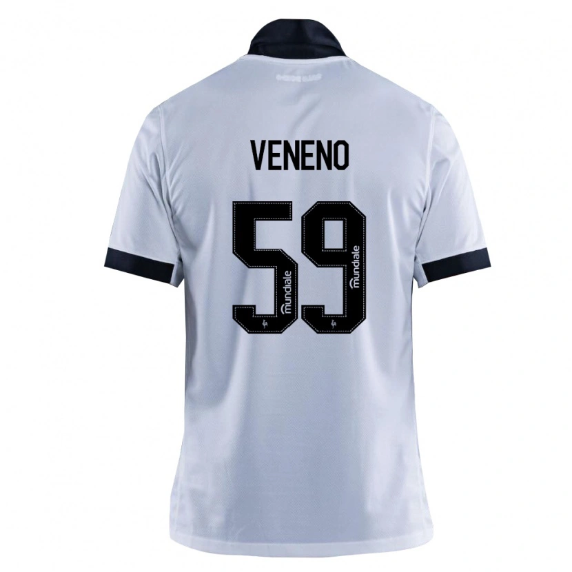 Danxen Kinder Gabriel Veneno #59 Schwarz Weiß Auswärtstrikot Trikot 2026/27 T-Shirt Österreich