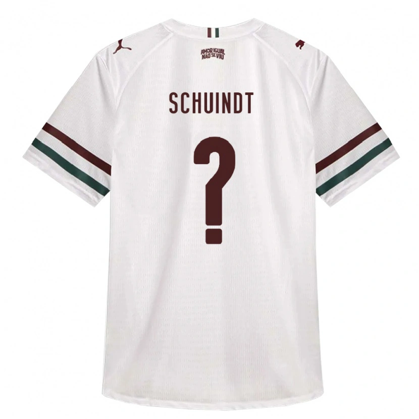 Danxen Kinder Davi Schuindt #0 Weiß Grün Burgund Auswärtstrikot Trikot 2026/27 T-Shirt Österreich
