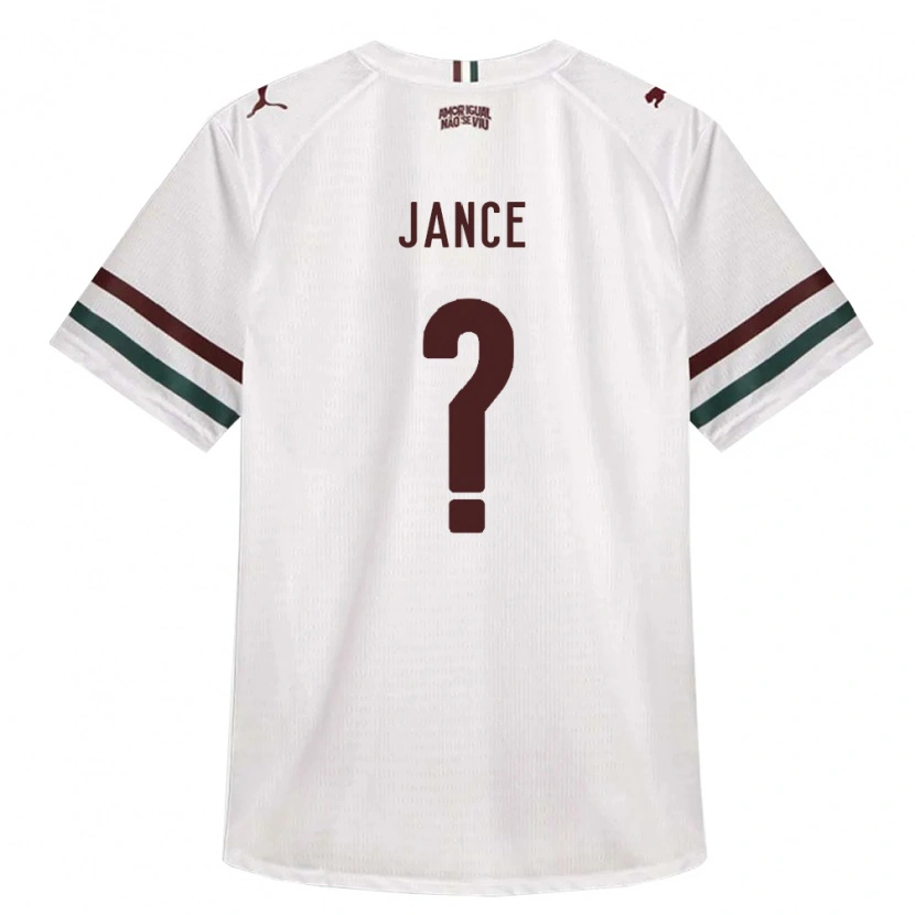 Danxen Kinder Léo Jance #0 Weiß Grün Burgund Auswärtstrikot Trikot 2026/27 T-Shirt Österreich