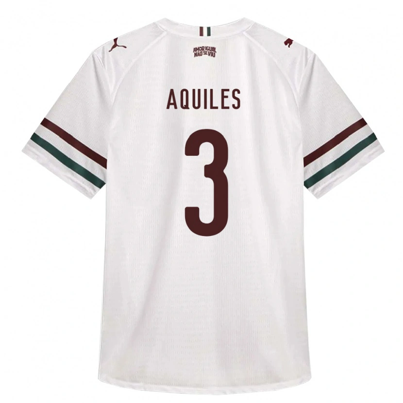 Danxen Kinder Bruno Aquiles #3 Weiß Grün Burgund Auswärtstrikot Trikot 2026/27 T-Shirt Österreich