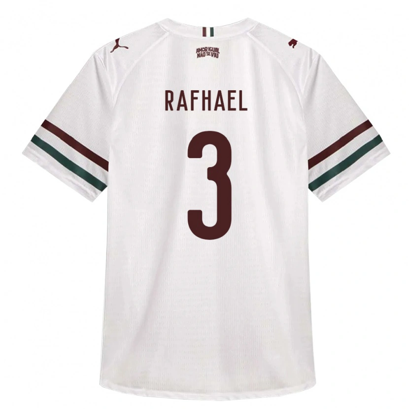 Danxen Kinder Rafhael Vinícius Silva #3 Weiß Grün Burgund Auswärtstrikot Trikot 2026/27 T-Shirt Österreich