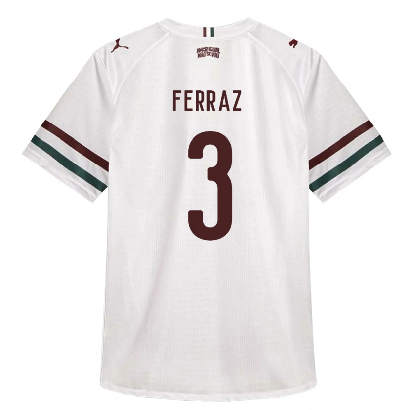Danxen Kinder Matheus Ferraz #3 Weiß Grün Burgund Auswärtstrikot Trikot 2026/27 T-Shirt Österreich