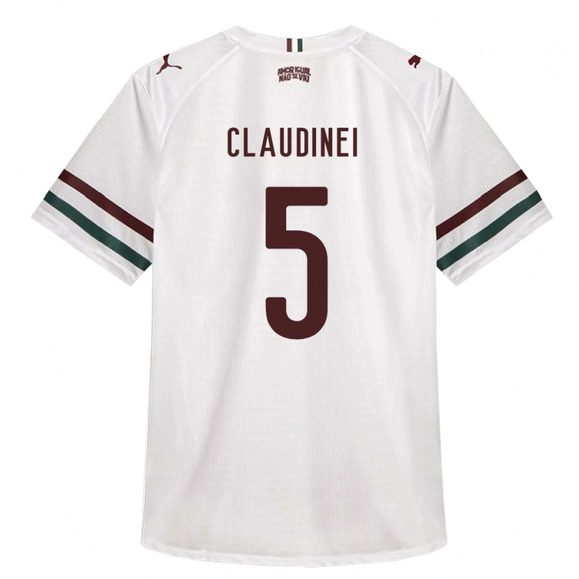 Danxen Kinder Claudinei Junio De Souza #5 Weiß Grün Burgund Auswärtstrikot Trikot 2026/27 T-Shirt Österreich