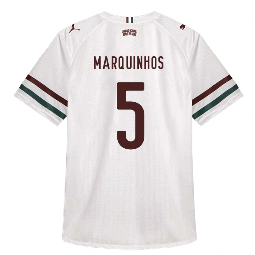 Danxen Kinder Marquinhos #5 Weiß Grün Burgund Auswärtstrikot Trikot 2026/27 T-Shirt Österreich