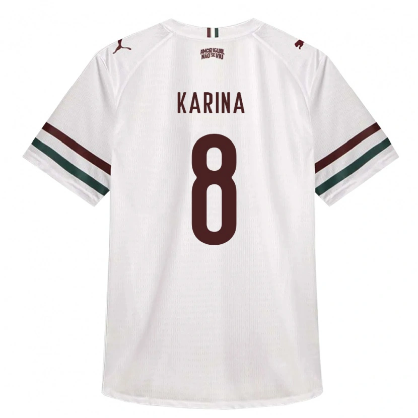 Danxen Kinder Karina #8 Weiß Grün Burgund Auswärtstrikot Trikot 2026/27 T-Shirt Österreich