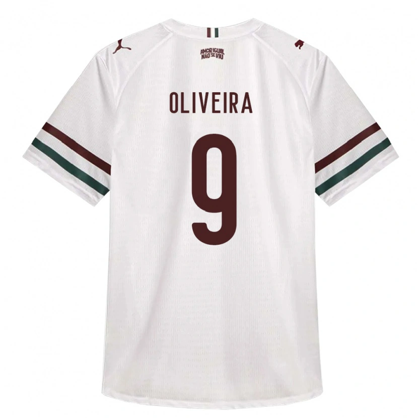 Danxen Kinder Samuell Oliveira #9 Weiß Grün Burgund Auswärtstrikot Trikot 2026/27 T-Shirt Österreich