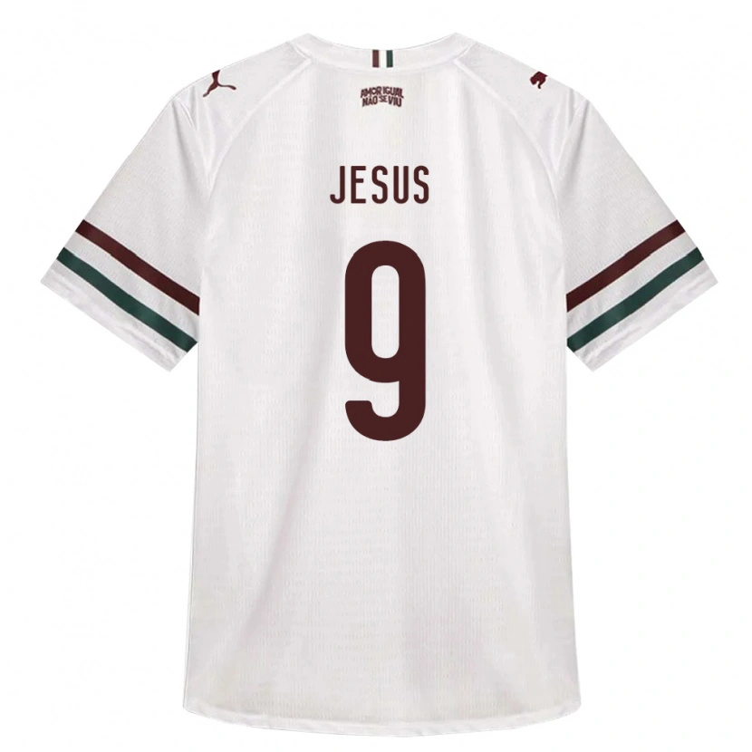 Danxen Kinder Kauan Jesus #9 Weiß Grün Burgund Auswärtstrikot Trikot 2026/27 T-Shirt Österreich
