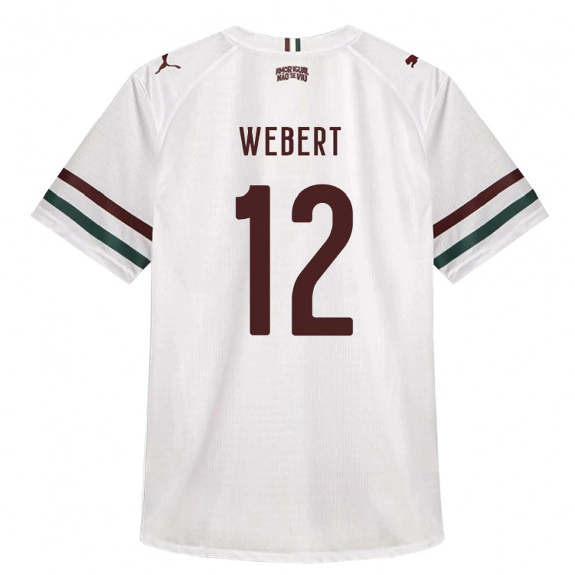 Danxen Kinder Webert Silva Leite Ferreira #12 Weiß Grün Burgund Auswärtstrikot Trikot 2026/27 T-Shirt Österreich