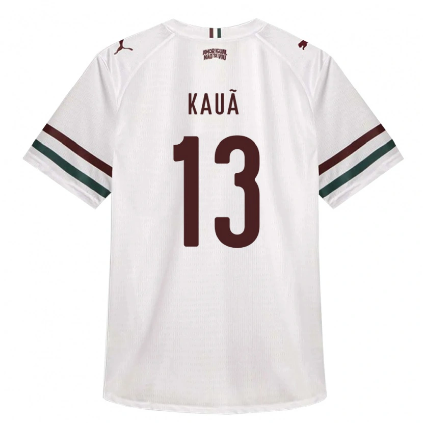 Danxen Kinder Kauã Barbosa Da Silva Costa #13 Weiß Grün Burgund Auswärtstrikot Trikot 2026/27 T-Shirt Österreich