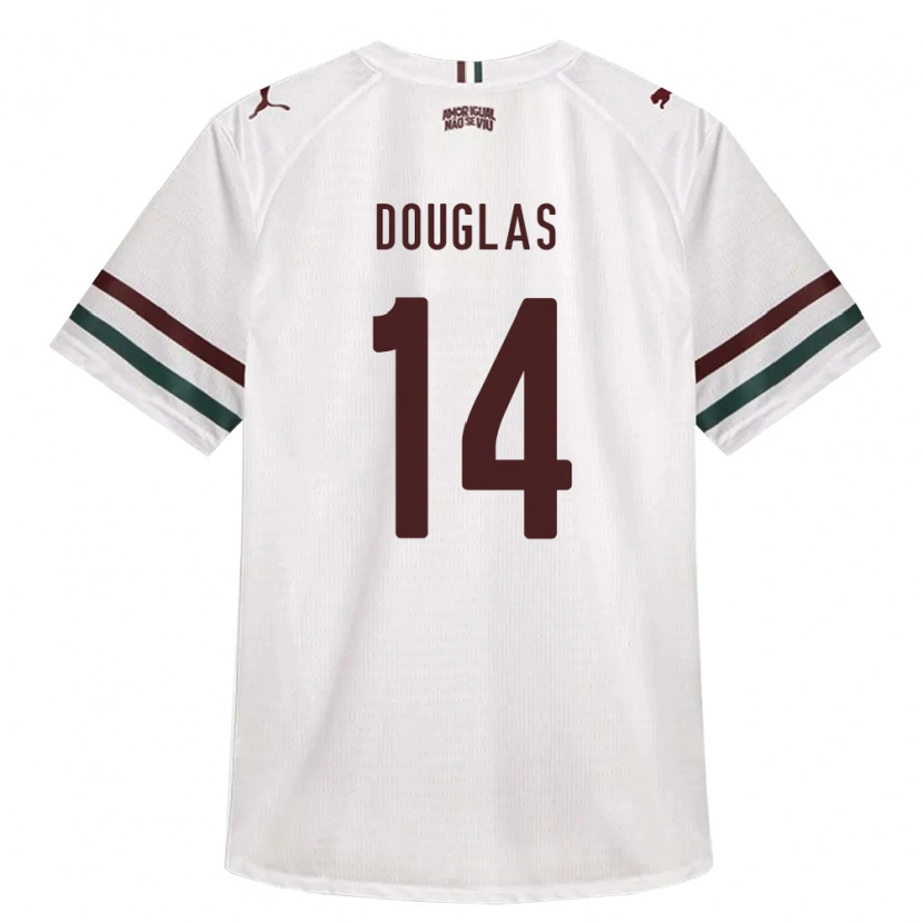 Danxen Kinder Caio Douglas #14 Weiß Grün Burgund Auswärtstrikot Trikot 2026/27 T-Shirt Österreich