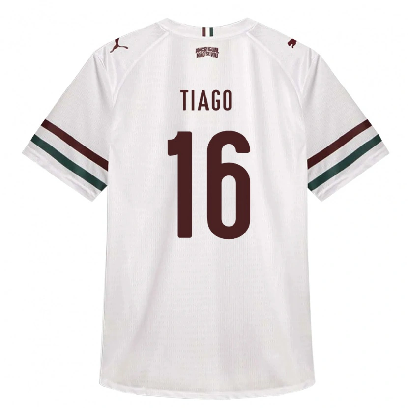 Danxen Kinder Tiago Lucas Costa #16 Weiß Grün Burgund Auswärtstrikot Trikot 2026/27 T-Shirt Österreich