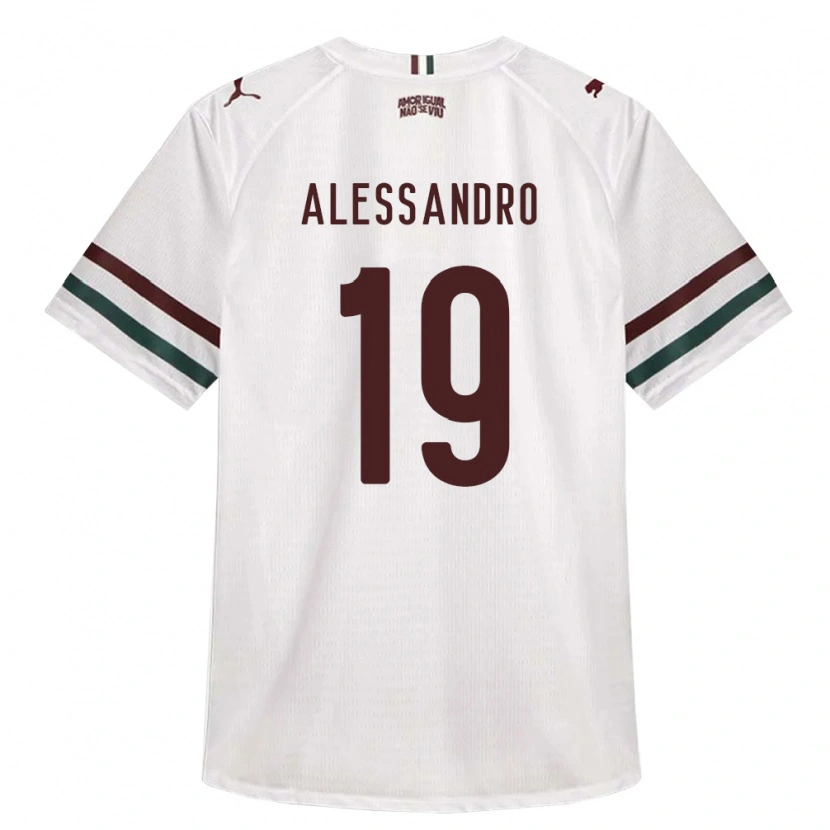 Danxen Kinder Alessandro Chaves Da Silva #19 Weiß Grün Burgund Auswärtstrikot Trikot 2026/27 T-Shirt Österreich