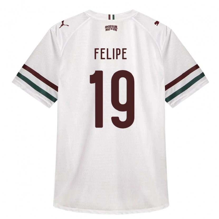 Danxen Kinder Felipe Gustavo Araujo Sousa #19 Weiß Grün Burgund Auswärtstrikot Trikot 2026/27 T-Shirt Österreich
