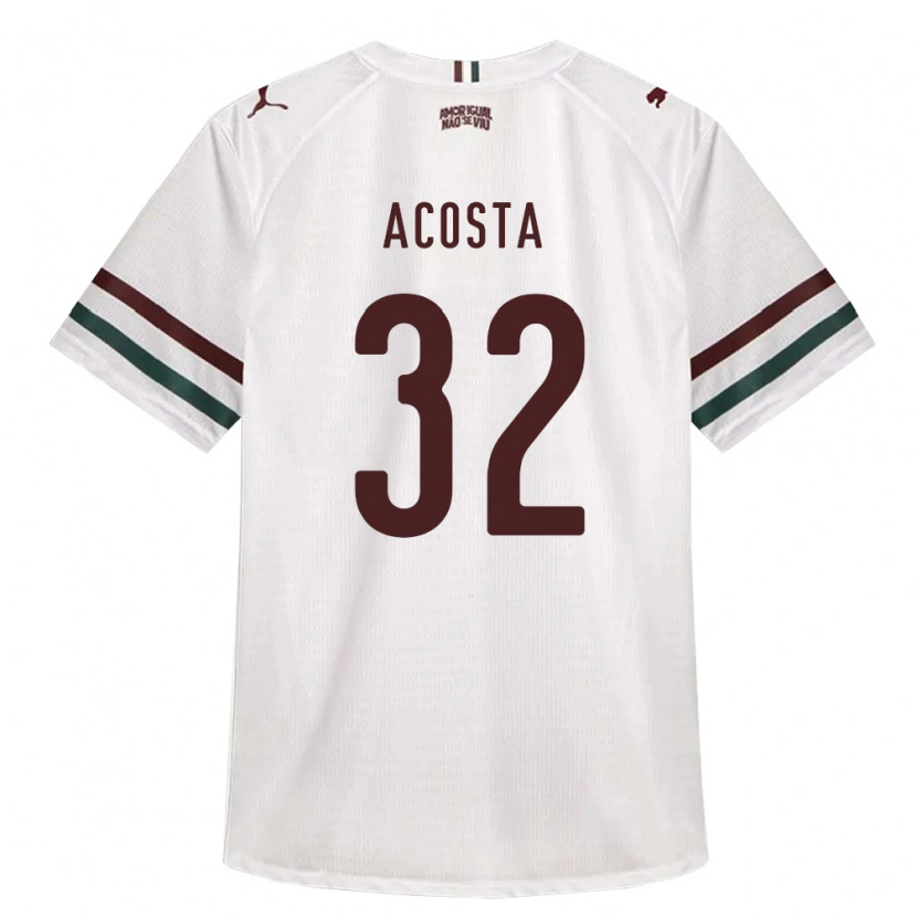 Danxen Kinder Luciano Acosta #32 Weiß Grün Burgund Auswärtstrikot Trikot 2026/27 T-Shirt Österreich