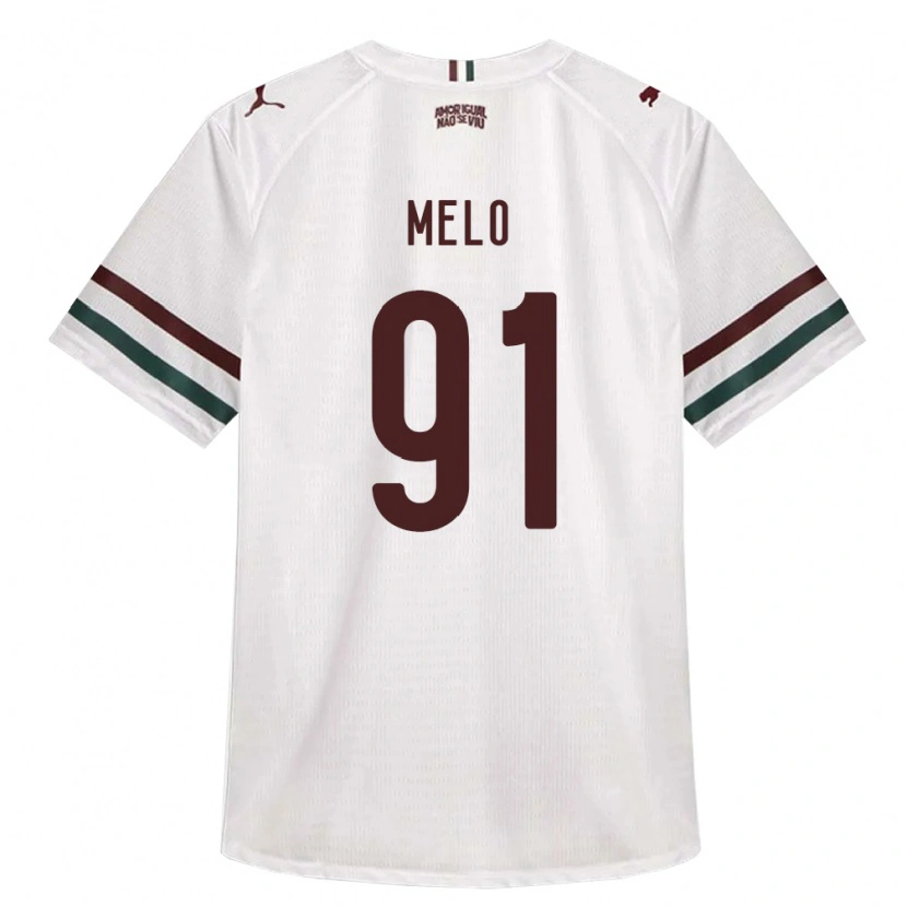 Danxen Kinder Davi Melo #91 Weiß Grün Burgund Auswärtstrikot Trikot 2026/27 T-Shirt Österreich