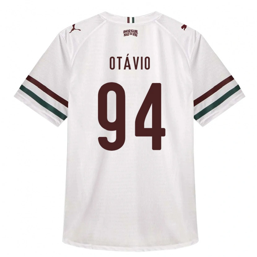 Danxen Kinder Otávio Henrique Passos Santos #94 Weiß Grün Burgund Auswärtstrikot Trikot 2026/27 T-Shirt Österreich