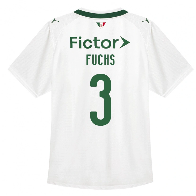 Danxen Kinder Bruno Fuchs #3 Grün Weiß Auswärtstrikot Trikot 2026/27 T-Shirt Österreich
