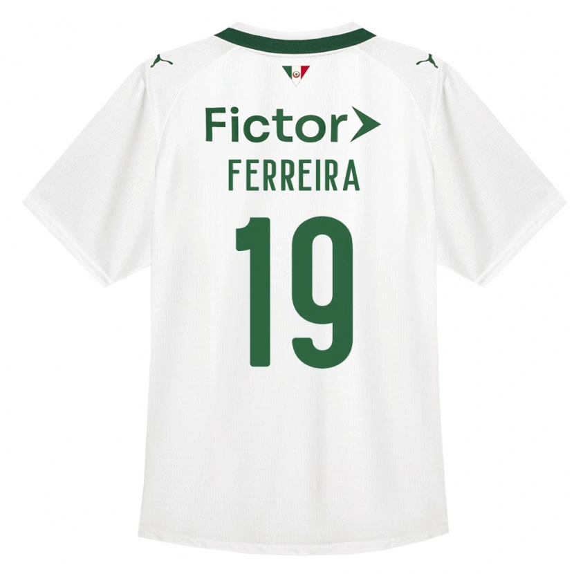 Danxen Kinder Letícia Ferreira #19 Grün Weiß Auswärtstrikot Trikot 2026/27 T-Shirt Österreich