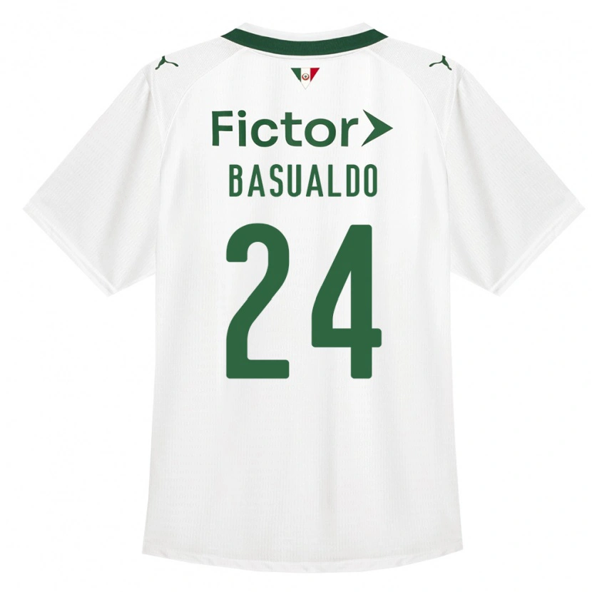 Danxen Kinder Luis Basualdo #24 Grün Weiß Auswärtstrikot Trikot 2026/27 T-Shirt Österreich
