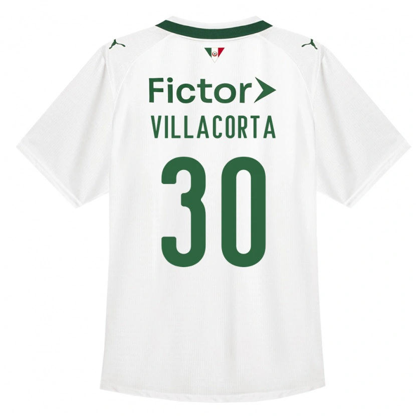 Danxen Kinder Rodrigo Villacorta #30 Grün Weiß Auswärtstrikot Trikot 2026/27 T-Shirt Österreich