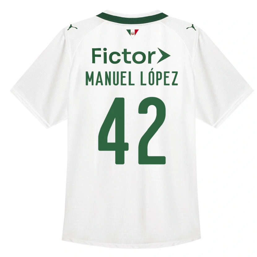 Danxen Kinder José Manuel López #42 Grün Weiß Auswärtstrikot Trikot 2026/27 T-Shirt Österreich