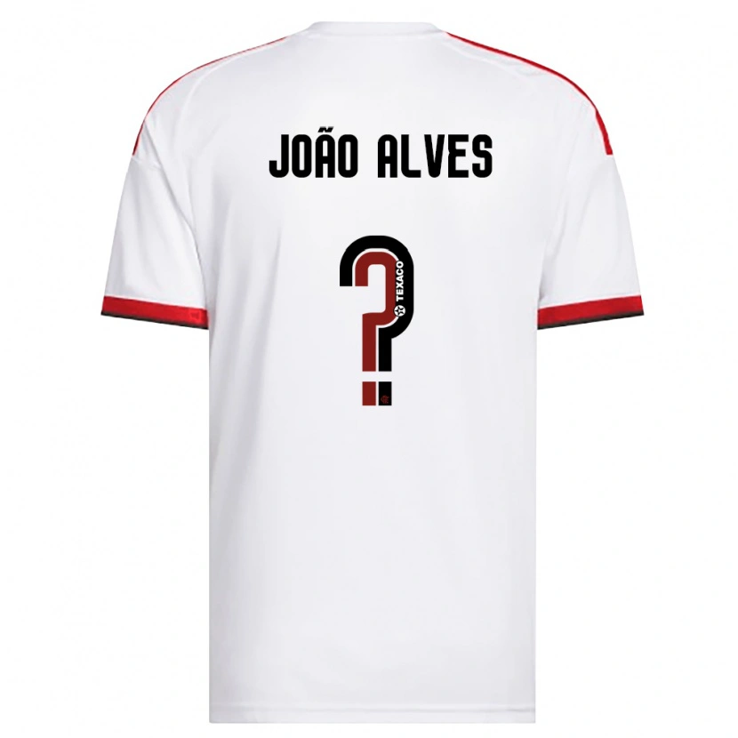 Danxen Kinder João Alves #0 Weiß Rot Schwarz Auswärtstrikot Trikot 2026/27 T-Shirt Österreich