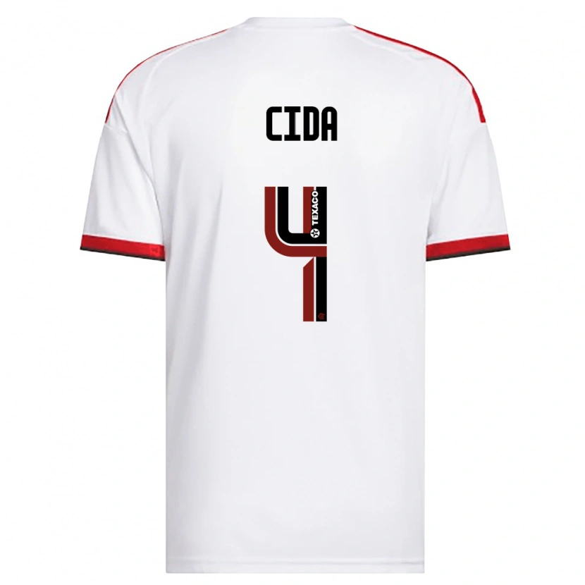 Danxen Kinder Cida #4 Weiß Rot Schwarz Auswärtstrikot Trikot 2026/27 T-Shirt Österreich