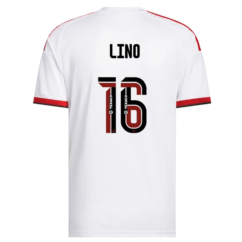 Danxen Kinder Samuel Lino #16 Weiß Rot Schwarz Auswärtstrikot Trikot 2026/27 T-Shirt Österreich