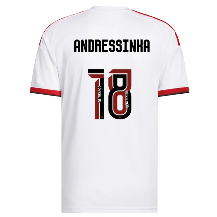 Danxen Kinder Andressinha #18 Weiß Rot Schwarz Auswärtstrikot Trikot 2026/27 T-Shirt Österreich