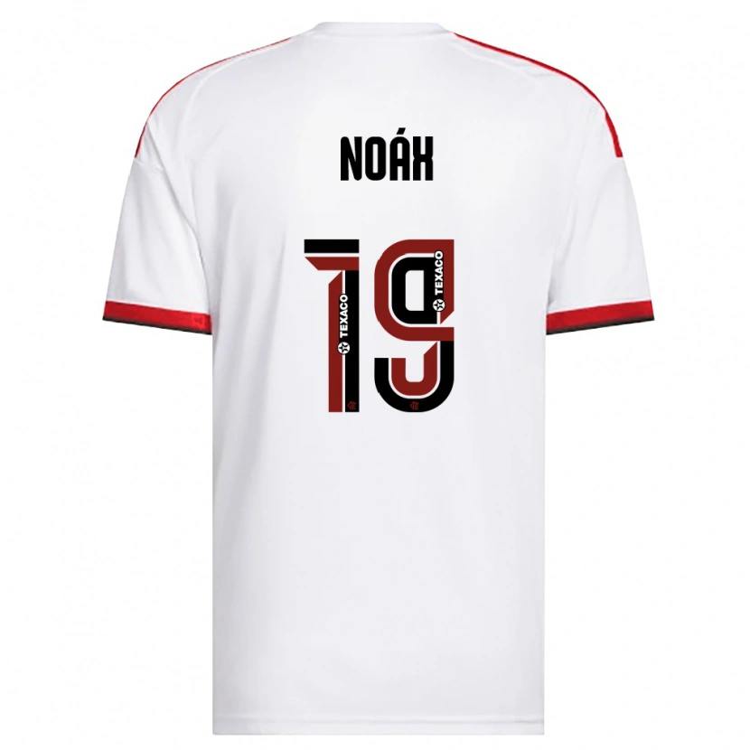 Danxen Kinder Noáh Gerlach Riger Silva #19 Weiß Rot Schwarz Auswärtstrikot Trikot 2026/27 T-Shirt Österreich