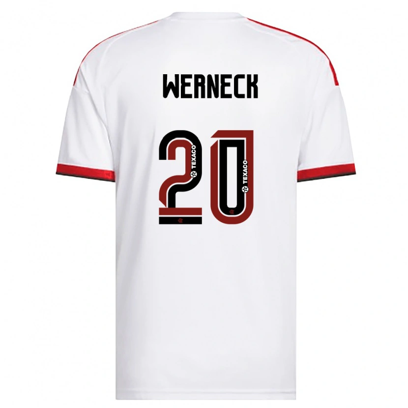 Danxen Kinder Gabriel Werneck #20 Weiß Rot Schwarz Auswärtstrikot Trikot 2026/27 T-Shirt Österreich